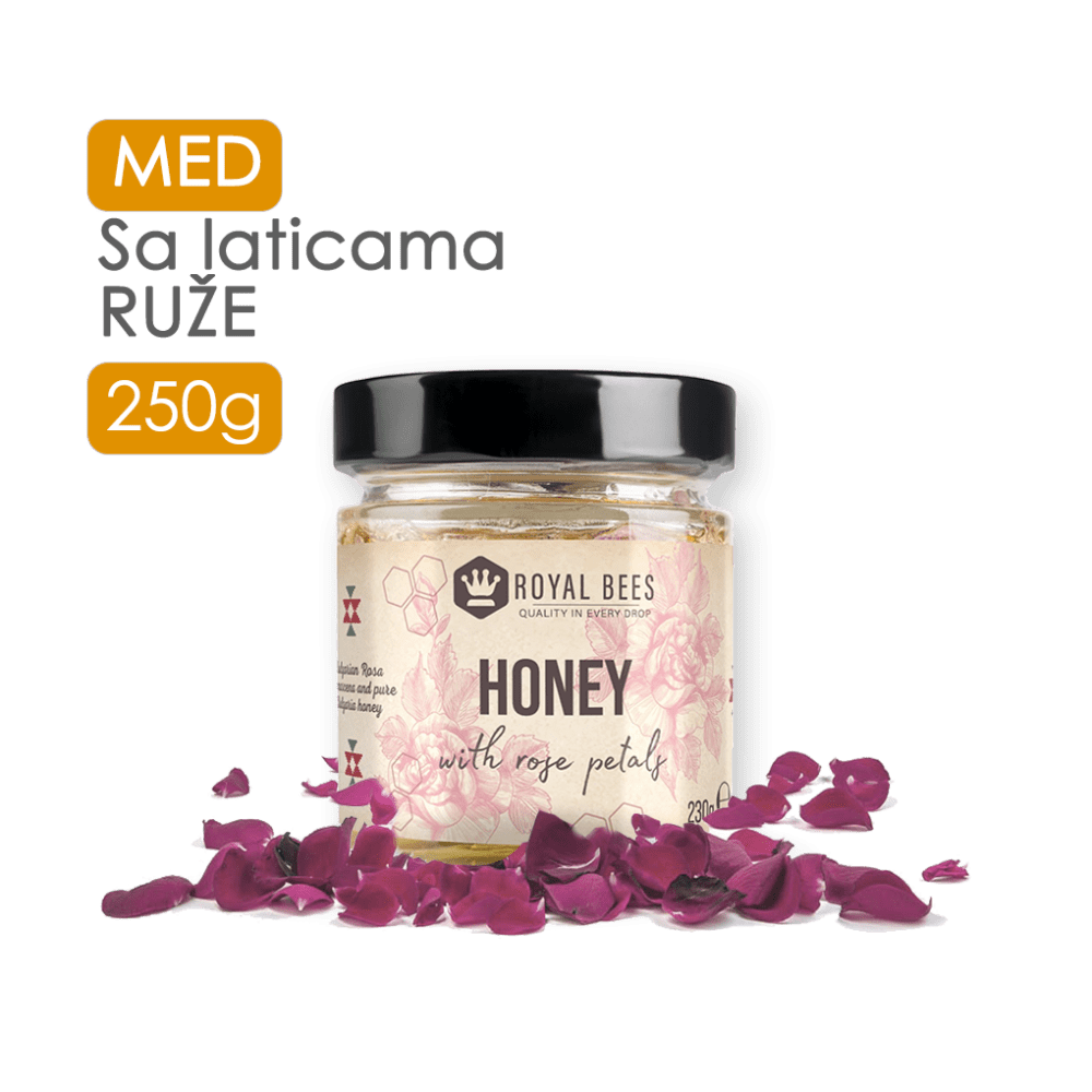 MED sa LATICAMA RUŽE 250g