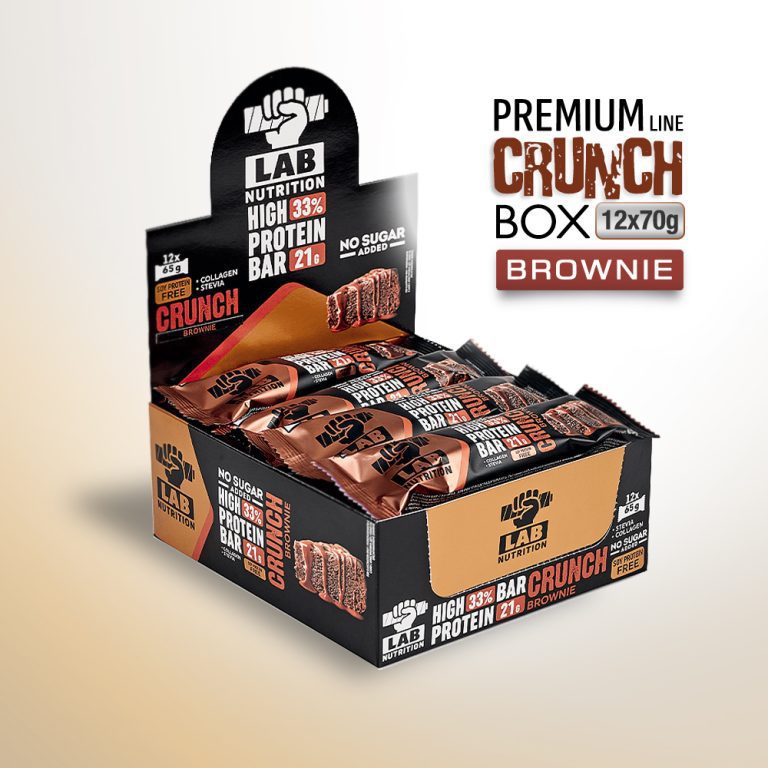 Proteinska Čokoladica – Crunch PREMIUM – Hrskava – BRAUNI – bez šećera