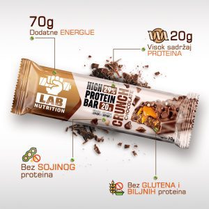Proteinska Čokoladica – JAGODA – Crunch – 70g – CLASSIC