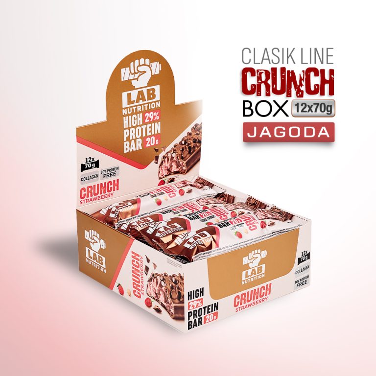 Proteinska Čokoladica – JAGODA – Crunch – 70g – CLASSIC