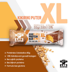XL Proteinska čokoladica – KIKIRIKI PUTER – 80g – CLASSIC