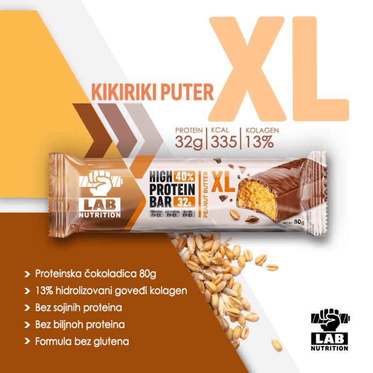 XL Proteinska čokoladica – KIKIRIKI PUTER – 80g – CLASSIC