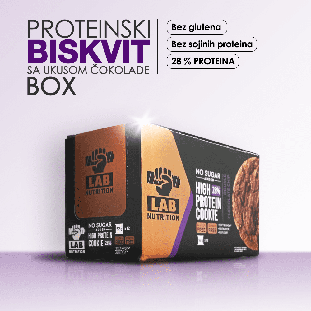 Proteinski BISKVIT BOX - Dupla Čokolada - Bez Šećera