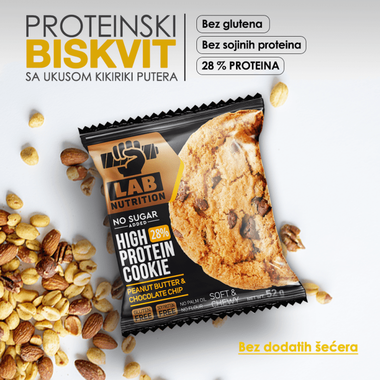 Proteinski BISKVIT sa ukusom KIKIRIKI putera 52g