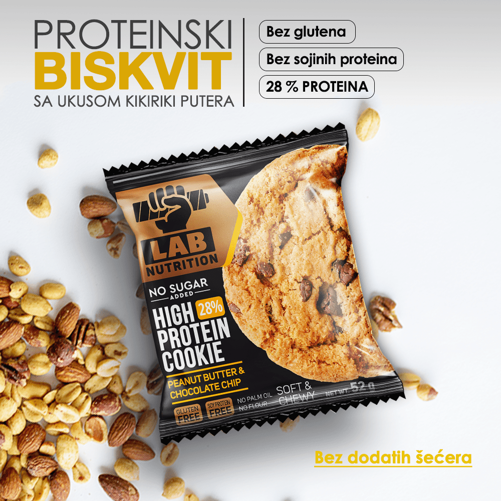Proteinski BISKVIT - KIKIRIKI PUTER - 52g - Bez Šećera
