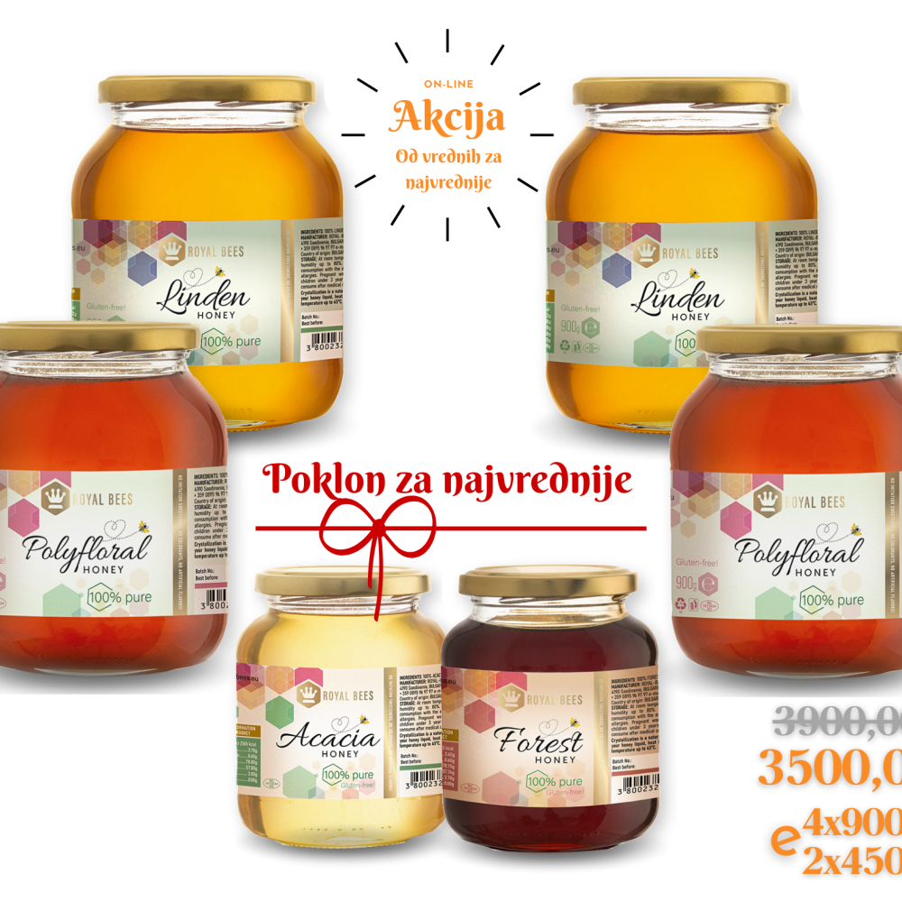Selekcija meda 4 + Gratis_2x450g
