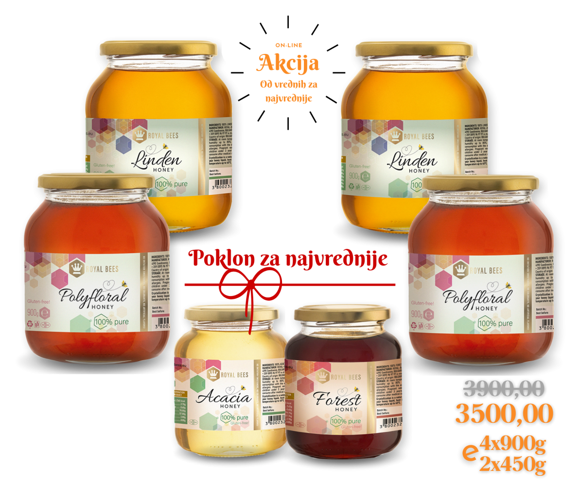Selekcija meda 4 + Gratis_2x450g